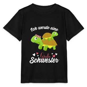 Großer Schwester Schildkröte 2021 - Stanley/Stella Kinder T-Shirt MINI CREATOR  - Schwarz - Vorne - Mikhail (115cm)