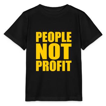 People not profit - T-shirt bio MINI CREATOR Stanley/Stella Enfant - noir - Devant - Mikhail (115cm)