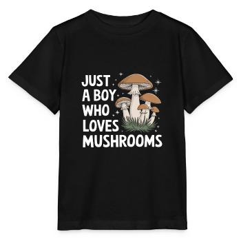 Champignons Champignons Champignon Champignon - T-shirt bio MINI CREATOR Stanley/Stella Enfant - noir - Devant - Mikhail (115cm)