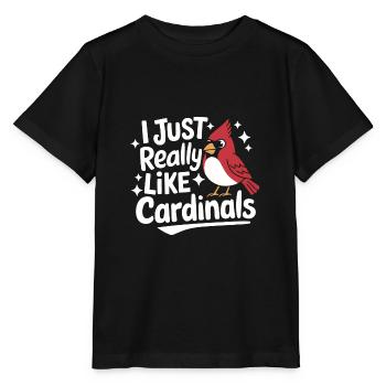 Cardinal Rouge Cardinal Vogel Rouge Cardinal - T-shirt bio MINI CREATOR Stanley/Stella Enfant - noir - Devant - Mikhail (115cm)