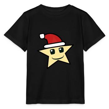 Etoile de Noël Père Noël Etoile de Noël Enfant - T-shirt bio MINI CREATOR Stanley/Stella Enfant - noir - Devant - Mikhail (115cm)