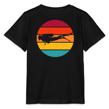 Scuba Diver Scuba Taucher Herren Scuba Tauchen - Stanley/Stella Kinder T-Shirt MINI CREATOR  - Schwarz - Vorne - Mikhail (115cm)