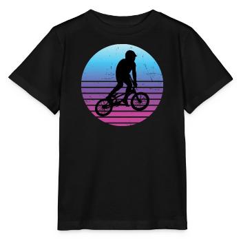 BMX Vélo Hommes BMX Garçons BMX Cyclisme - T-shirt bio MINI CREATOR Stanley/Stella Enfant - noir - Devant - Mikhail (115cm)
