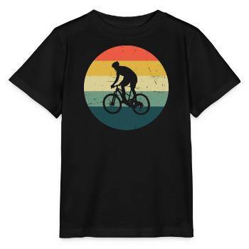 Cycling Cyclists MTB Men Mountain Bikers - Stanley/Stella MINI CREATOR Kids’ T-Shirt - black - Front - Mikhail (115cm)