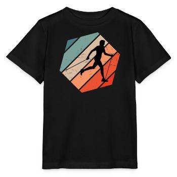 Damen Walken Herren Walking Nordic Walker - Stanley/Stella Kinder T-Shirt MINI CREATOR  - Schwarz - Vorne - Mikhail (115cm)