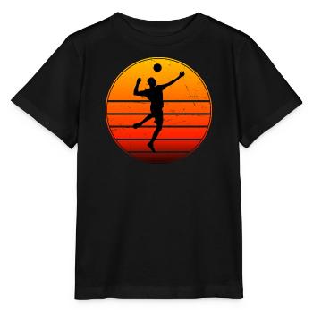 Faustballspieler Herren Faustball Damen Fistball - Stanley/Stella Kinder T-Shirt MINI CREATOR  - Schwarz - Vorne - Mikhail (115cm)