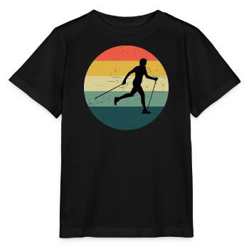 Marche nordique féminine Marcheur nordique - T-shirt bio MINI CREATOR Stanley/Stella Enfant - noir - Devant - Mikhail (115cm)
