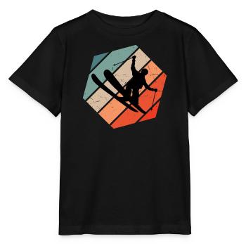 Herren Freestyle Ski Ski Jumping Slopestyle - Stanley/Stella Kinder T-Shirt MINI CREATOR  - Schwarz - Vorne - Mikhail (115cm)