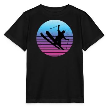 Slopestyle Herren Freestyle Ski Ski Freestyle - Stanley/Stella Kinder T-Shirt MINI CREATOR  - Schwarz - Vorne - Mikhail (115cm)