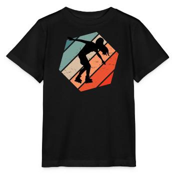 Herren Roller Skating Roller Skates Roller Skating - Stanley/Stella Kinder T-Shirt MINI CREATOR  - Schwarz - Vorne - Mikhail (115cm)