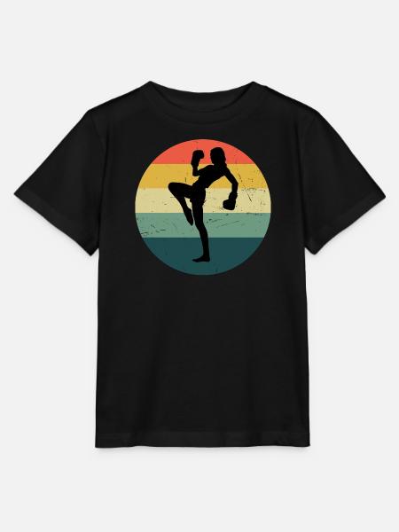 Kickbox Herren Kickboxen Boxen Kickboxer - Stanley/Stella Kinder T-Shirt MINI CREATOR  - Schwarz