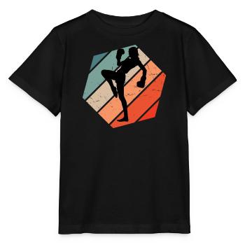 Boxe Kickbox Kickboxer Kickboxing Kickboxen - T-shirt bio MINI CREATOR Stanley/Stella Enfant - noir - Devant - Mikhail (115cm)