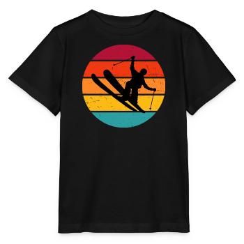 Ski Jumping Ski Freestyle Slopestyle Damen - Stanley/Stella Kinder T-Shirt MINI CREATOR  - Schwarz - Vorne - Mikhail (115cm)