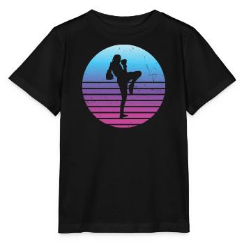 Thai Boxing Thai Boxing Women Thai Boxer Muay Thai - Stanley/Stella MINI CREATOR Kids’ T-Shirt - black - Front - Mikhail (115cm)