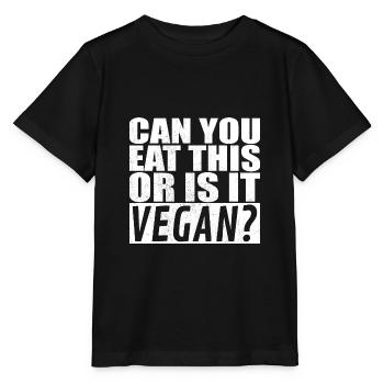 Can You Eat This Or Is It Vegan Fleischesser - Stanley/Stella Kinder T-Shirt MINI CREATOR  - Schwarz - Vorne - Mikhail (115cm)