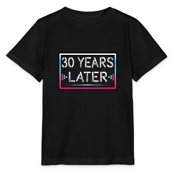30 years later birthday gift - Stanley/Stella MINI CREATOR Kids’ T-Shirt - black - Front - Mikhail (115cm)