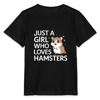Hamster - Stanley/Stella Kinder T-Shirt MINI CREATOR  - Schwarz - Vorne - Mikhail (115cm)