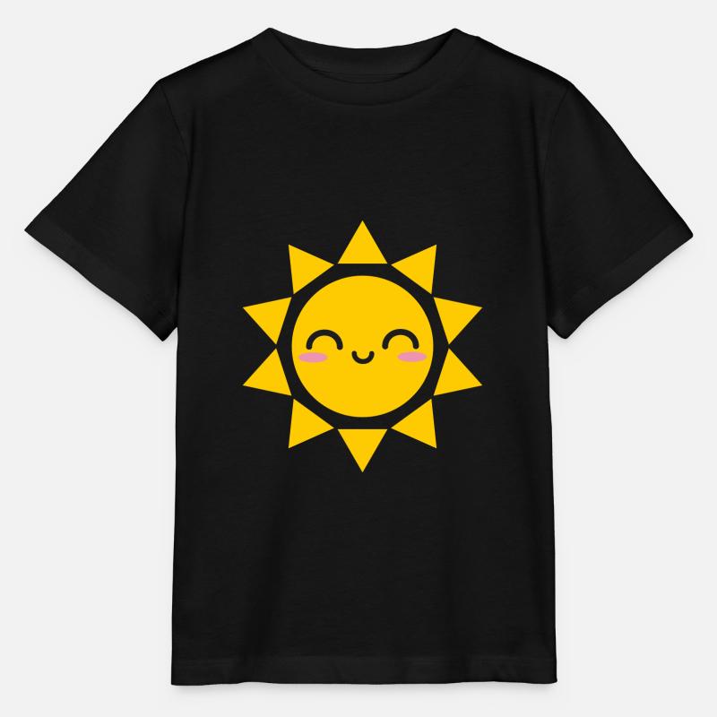 Soleil Mignon Kawaii - T-shirt bio MINI CREATOR Stanley/Stella Enfant - noir