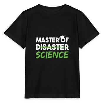 Master Of Science Uni Abschluss Master - Stanley/Stella Kinder T-Shirt MINI CREATOR  - Schwarz - Vorne - Mikhail (115cm)