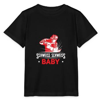 Schweiss Schweiss Baby - Schweisser - Stanley/Stella Kinder T-Shirt MINI CREATOR  - Schwarz - Vorne - Mikhail (115cm)