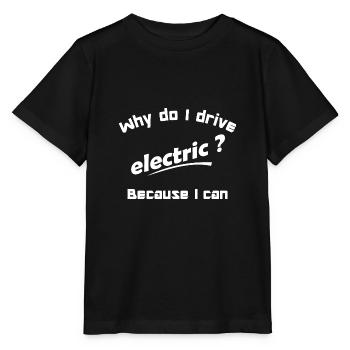 elektrisch - Stanley/Stella Kinder T-Shirt MINI CREATOR  - Schwarz - Vorne - Mikhail (115cm)