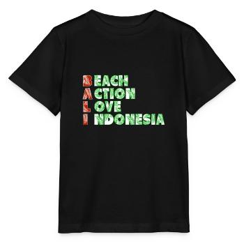 Bali - Indonésie - T-shirt bio MINI CREATOR Stanley/Stella Enfant - noir - Devant - Mikhail (115cm)