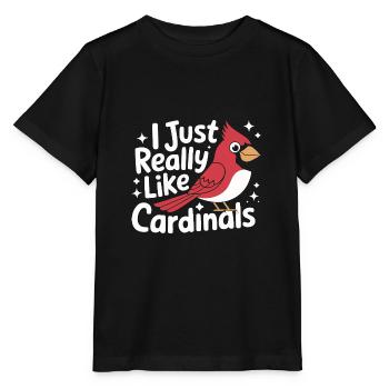 Cardinal Rouge Cardinal Vogel Rouge Cardinal - T-shirt bio MINI CREATOR Stanley/Stella Enfant - noir - Devant - Mikhail (115cm)