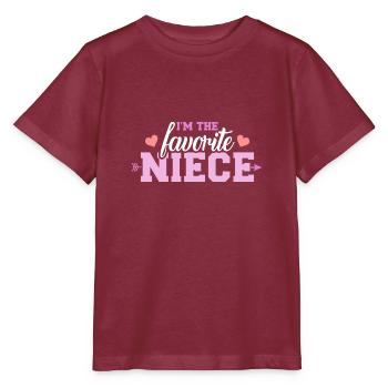niece - Stanley/Stella MINI CREATOR Kids’ T-Shirt - burgundy - Front - Kain (125cm)