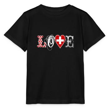 Love Suisse White - Stanley/Stella MINI CREATOR Kids’ T-Shirt - black - Front - Mikhail (115cm)