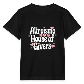 Altruisme Don désintéressé Donner d’école - T-shirt bio MINI CREATOR Stanley/Stella Enfant - noir - Devant - Mikhail (115cm)