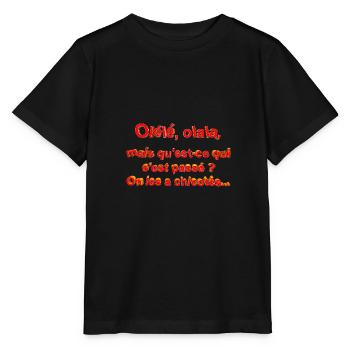 Olélé olala - T-shirt bio MINI CREATOR Stanley/Stella Enfant - noir - Devant - Mikhail (115cm)