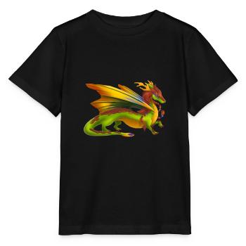 Magical Earth Dragon - Dragons of the Elements - Stanley/Stella MINI CREATOR Kids’ T-Shirt - black - Front - Mikhail (115cm)