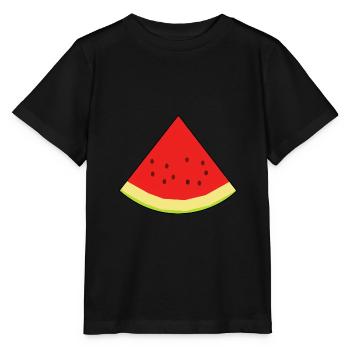 melon, fruits, fruits, été, rafraîchissement, alimentaire, bio - T-shirt bio MINI CREATOR Stanley/Stella Enfant - noir - Devant - Mikhail (115cm)