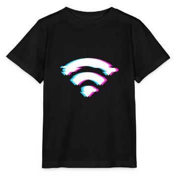 Wireless Internet access - Stanley/Stella MINI CREATOR Kids’ T-Shirt - black - Front - Mikhail (115cm)