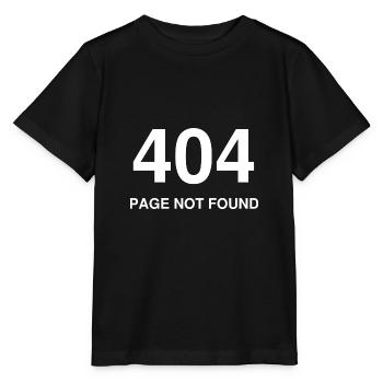 404 page not found - T-shirt bio MINI CREATOR Stanley/Stella Enfant - noir - Devant - Mikhail (115cm)