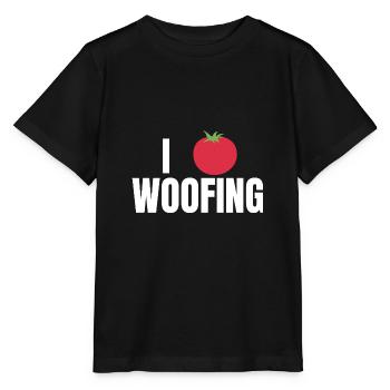 i love woofing - Stanley/Stella MINI CREATOR Kids’ T-Shirt - black - Front - Mikhail (115cm)