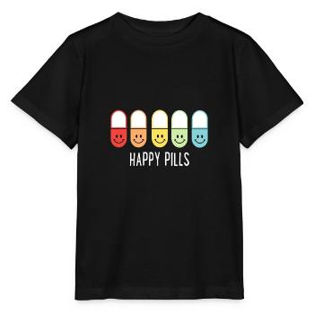 Les pilules heureuses - T-shirt bio MINI CREATOR Stanley/Stella Enfant - noir - Devant - Mikhail (115cm)
