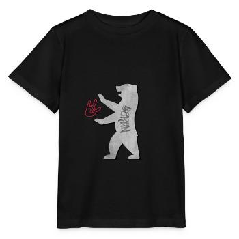 « I love you Berlin » dans le style graffiti - T-shirt bio MINI CREATOR Stanley/Stella Enfant - noir - Devant - Mikhail (115cm)
