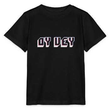 Drôle de phrase yiddish - Oy Vey, cadeau juif de noël - T-shirt bio MINI CREATOR Stanley/Stella Enfant - noir - Devant - Mikhail (115cm)