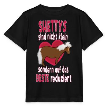 Shetland Pony Shetty - Stanley/Stella Kinder T-Shirt MINI CREATOR  - Schwarz - Vorne - Mikhail (115cm)