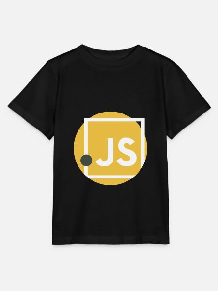 JavaScript point JS - T-shirt bio MINI CREATOR Stanley/Stella Enfant - noir
