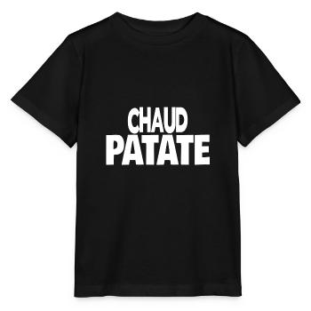 chaud patate - T-shirt bio MINI CREATOR Stanley/Stella Enfant - noir - Devant - Mikhail (115cm)