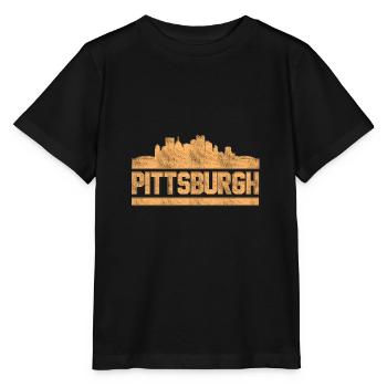 Pittsburgh - T-shirt bio MINI CREATOR Stanley/Stella Enfant - noir - Devant - Mikhail (115cm)