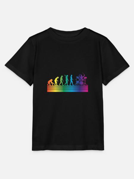 Schlagzeug Schlagzeuger - Stanley/Stella T-shirt MINI CREATOR til børn - sort