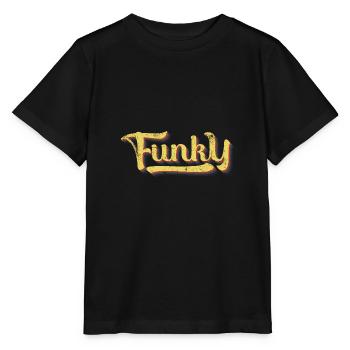 Rétro funky - T-shirt bio MINI CREATOR Stanley/Stella Enfant - noir - Devant - Mikhail (115cm)