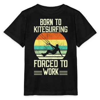 Kitesurf Kitesurfer Kiteboard - Stanley/Stella Kinder T-Shirt MINI CREATOR  - Schwarz - Vorne - Mikhail (115cm)
