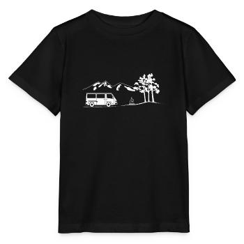 La maison est l’endroit où se trouve votre autobus. MB 100 - T-shirt bio MINI CREATOR Stanley/Stella Enfant - noir - Devant - Mikhail (115cm)