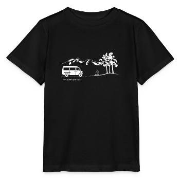 La maison est l’endroit où se trouve votre autobus. MB 208 - T-shirt bio MINI CREATOR Stanley/Stella Enfant - noir - Devant - Mikhail (115cm)