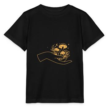 Esotericism, Henna, Moon Phase, Sun, Moon, Stars - Stanley/Stella MINI CREATOR Kids’ T-Shirt - black - Front - Mikhail (115cm)