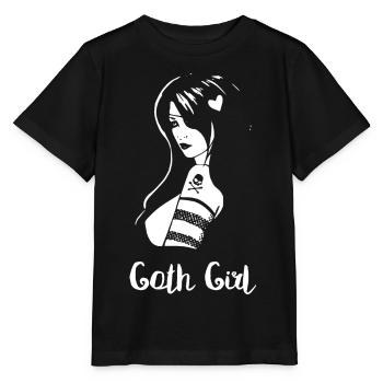 Goth Girl - Stanley/Stella Kinder T-Shirt MINI CREATOR  - Schwarz - Vorne - Mikhail (115cm)
